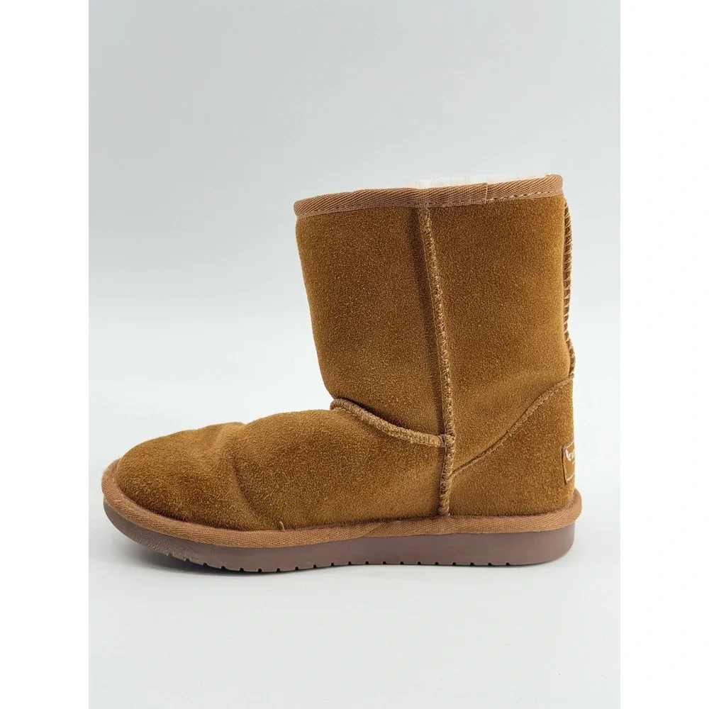Koolaburra by UGG Kids Victoria Short Boots Chestnut Brown Suede 1019374 Size 1
